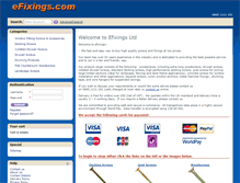 Tablet Screenshot of efixings.com